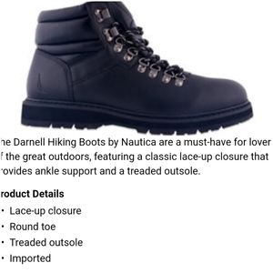 NIB! NAUTICA HIKING BOOTS